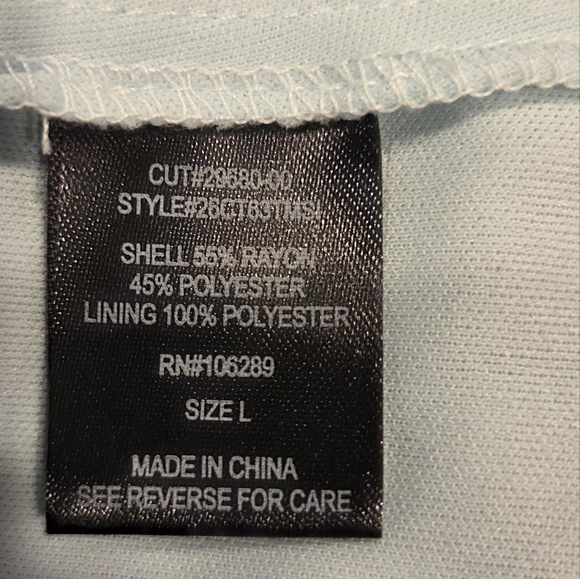 Trixxi Blue/ Aqua / Pink  Floral Puff Sleeve Maxi Dress, Size L. - Picture 15 of 15